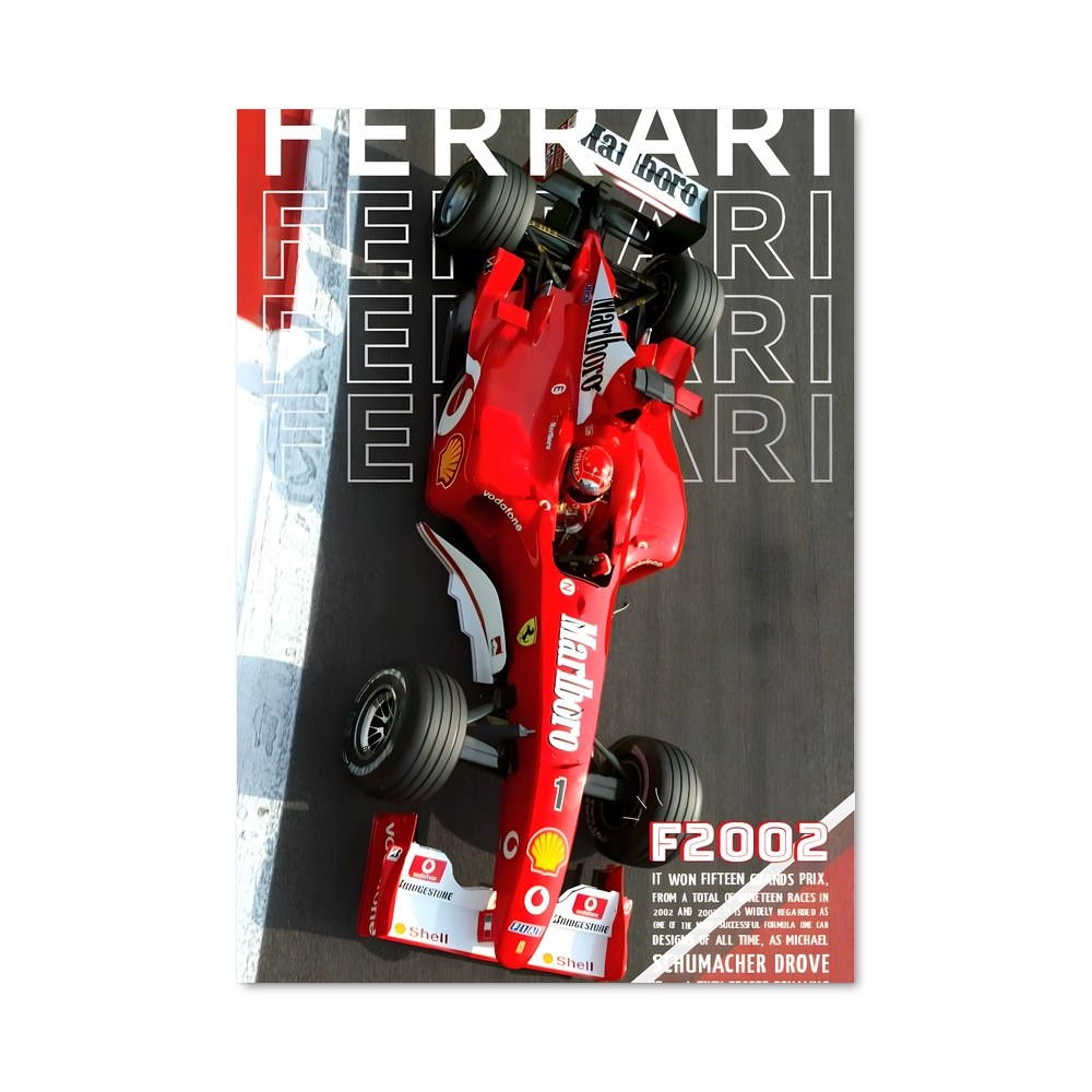 Poster F1 Legend – affiche Voitures de Formule 1